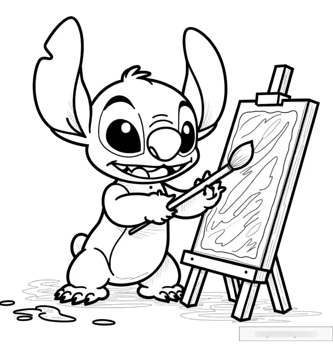 Arteterapia Bebé Stitch Grandes Figuras Disney — imagen 3