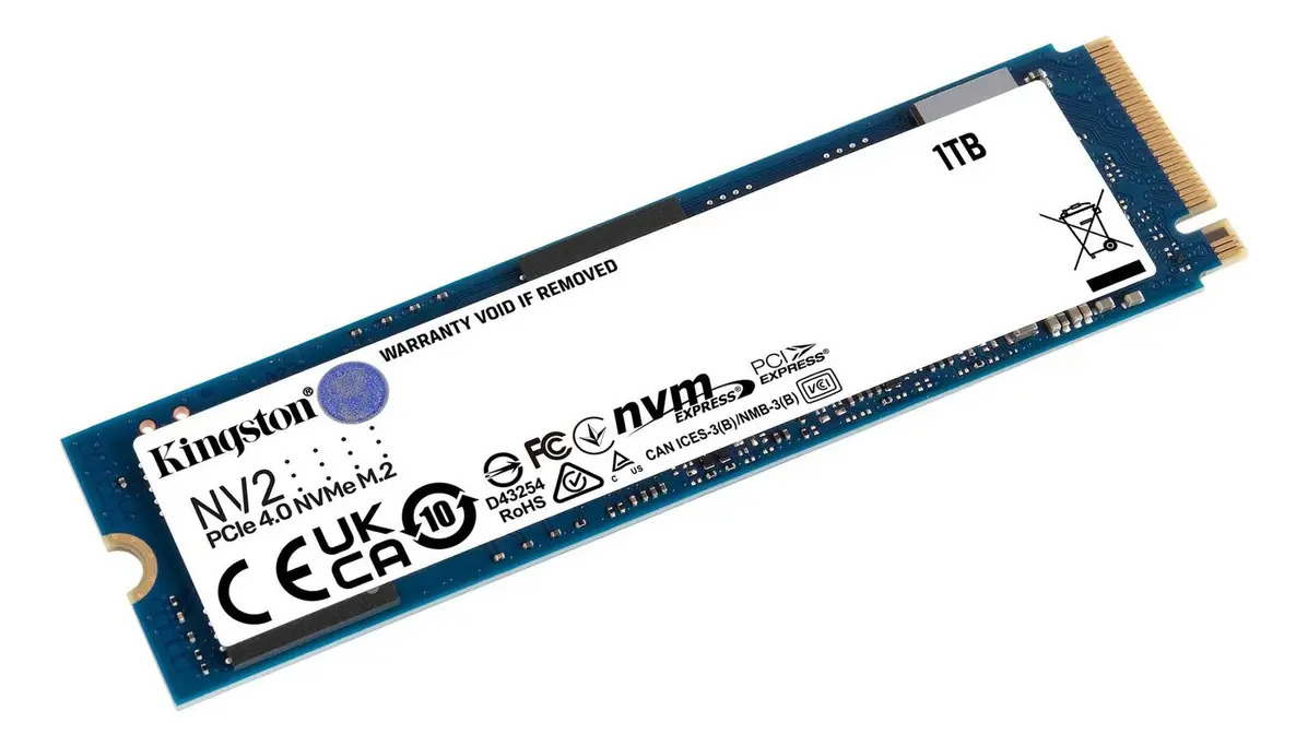 Disco Sólido Ssd Interno Kingston Nv2 Snv2s/1tb Celeste — imagen 3