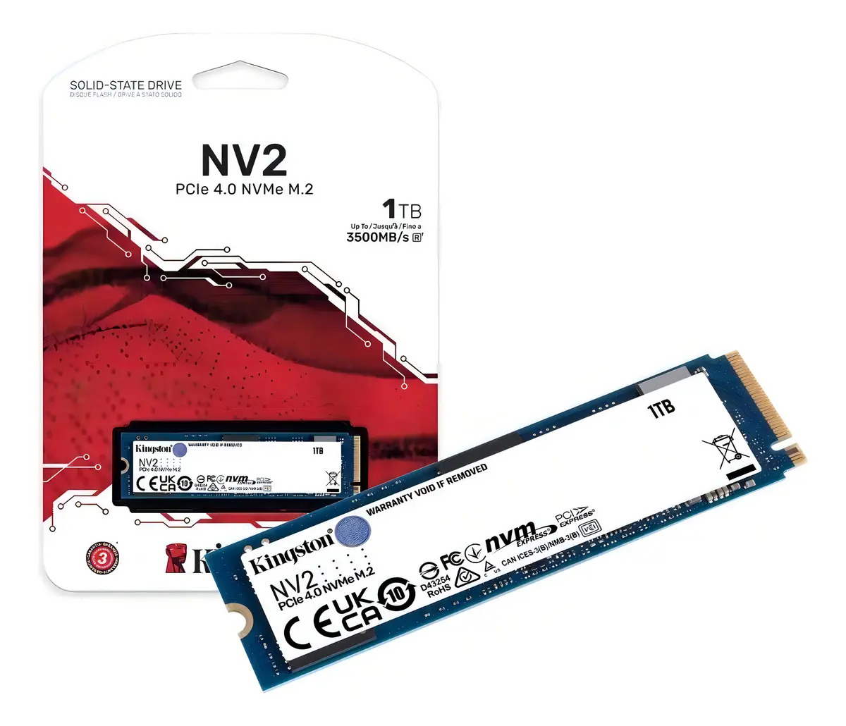 Disco Sólido Ssd Interno Kingston Nv2 Snv2s/1tb Azul Azul — imagen 6