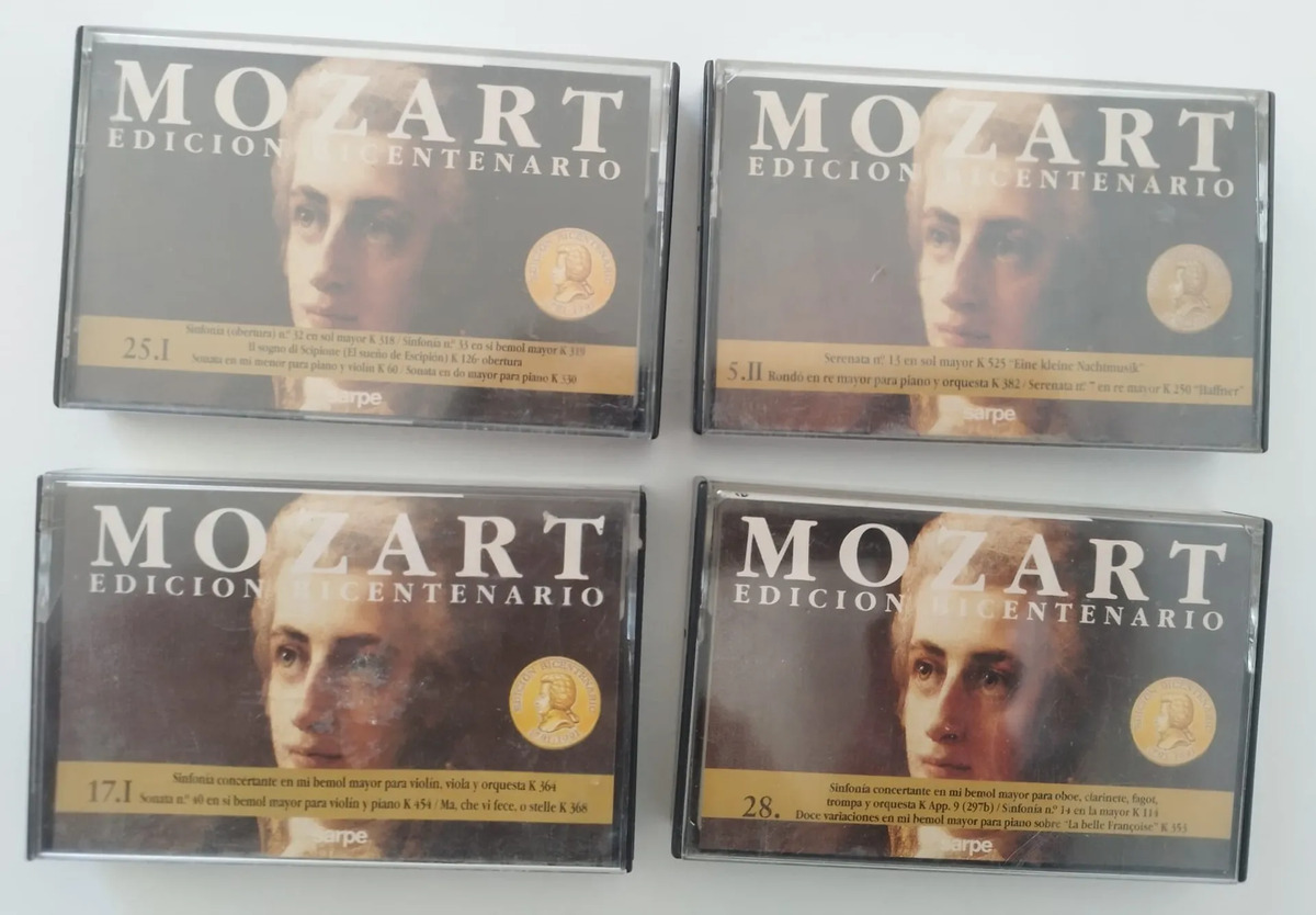Lote 5 Cassettes Mozart Bicentenario Y Ana Kiro Colección Estándar — imagen 3