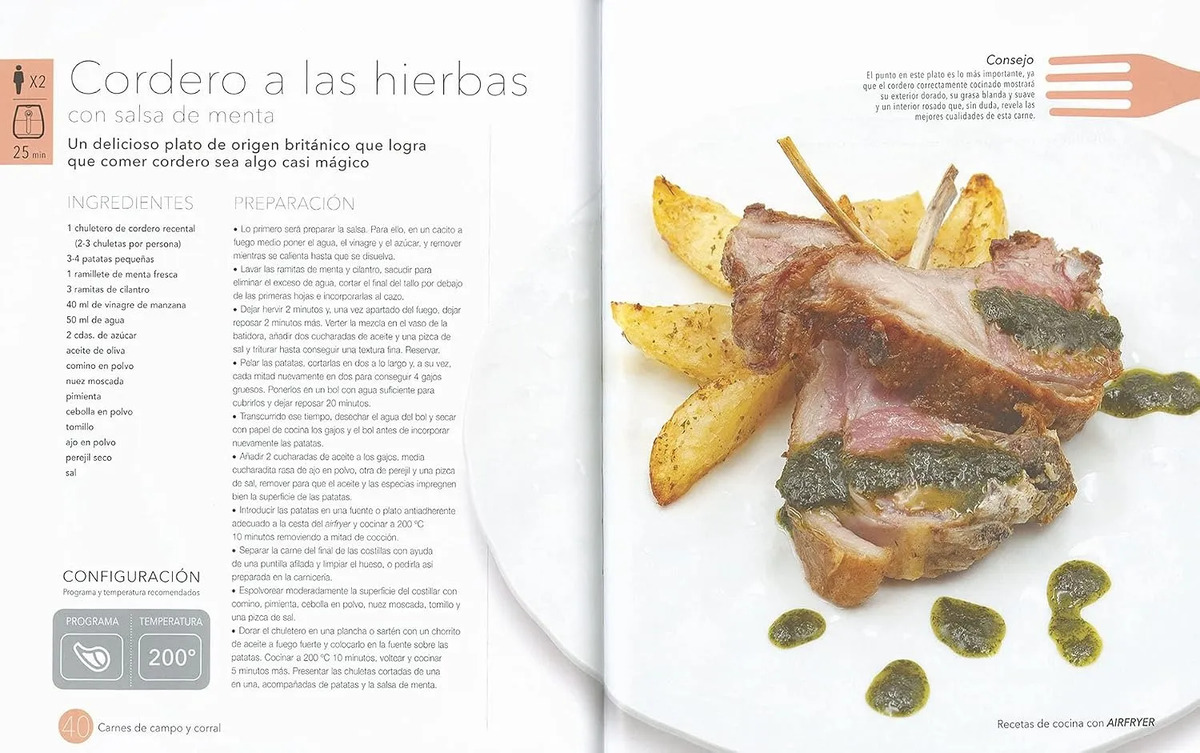 Libro De Recetas Para Freidora Aire Airfryer — imagen 2