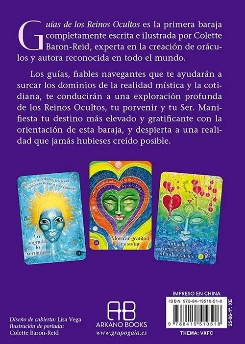 Oráculo Guías Reinos Ocultos - 44 Cartas + Libro Guía — imagen 2