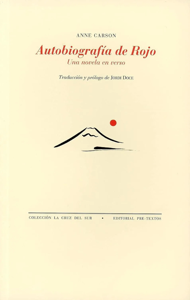 Anne Carson Autobiografía De Rojo Novela En Verso Poesía — imagen 1