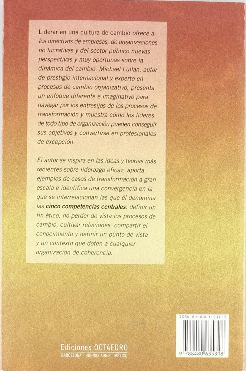 Libro - Liderar En Una Cultura De Cambio - Alicia Fuentes — imagen 2