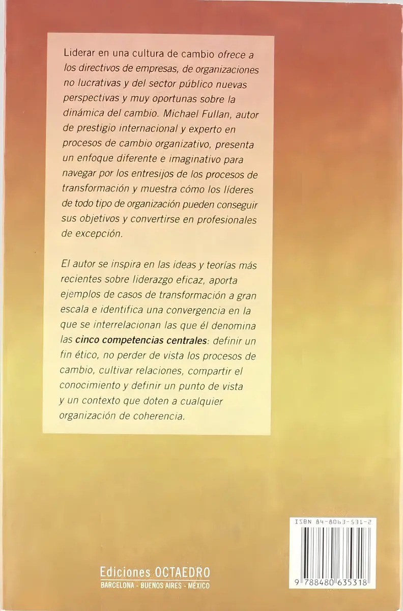 Libro - Liderar En Una Cultura De Cambio - Alicia Fuentes — imagen 5