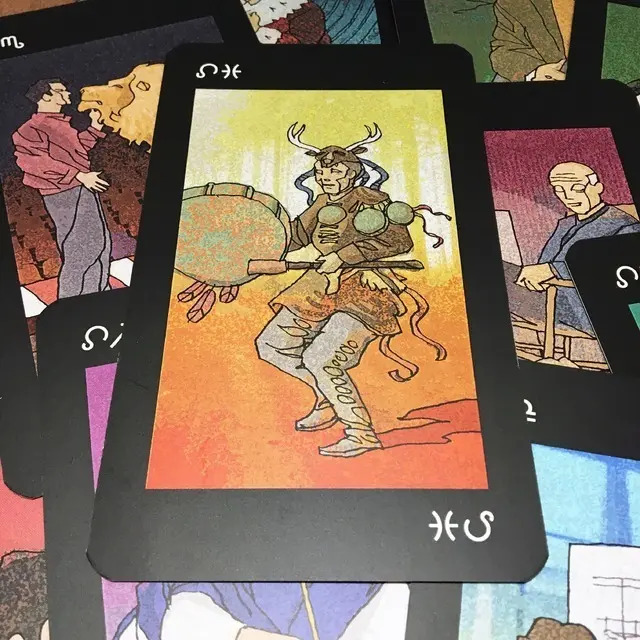 Tarot Visual Zodiac Black Edition Cartas Zodíaco Astrología — imagen 5