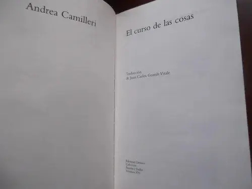 Libro - El Curso De Las Cosas - Andrea Camilleri — imagen 4