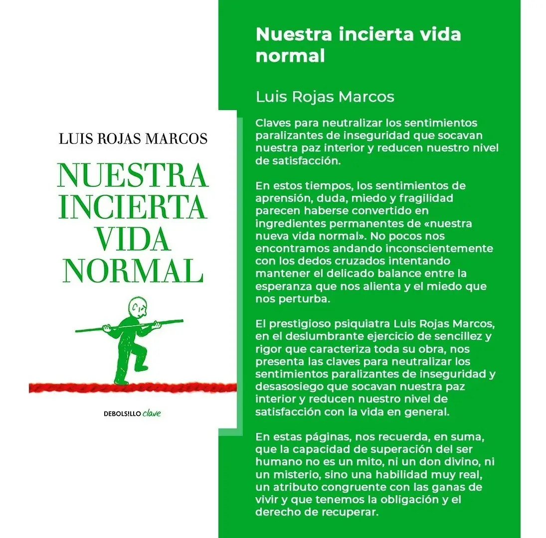 Nuestra Incierta Vida Normal - Rojas Marcos, Luis — imagen 3