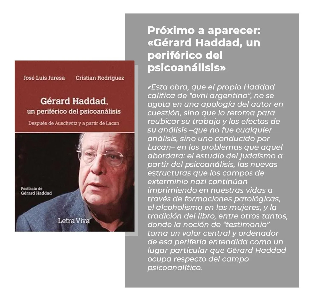 Gerard Haddad, Un Periferico Del Psicoanálisis — imagen 3