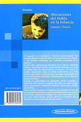 Alteraciones Habla Infancia, De Gonzalez. Editorial Médica Panamericana, Tapa Blanda En Español — imagen 4