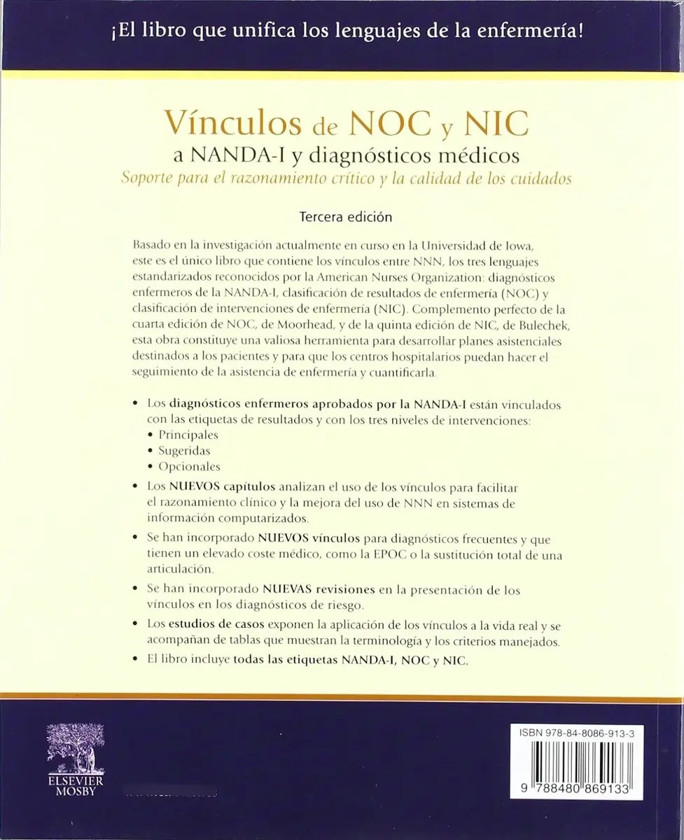 Libro Nanda Nic Noc Vínculos Diagnósticos Enfermería — imagen 2