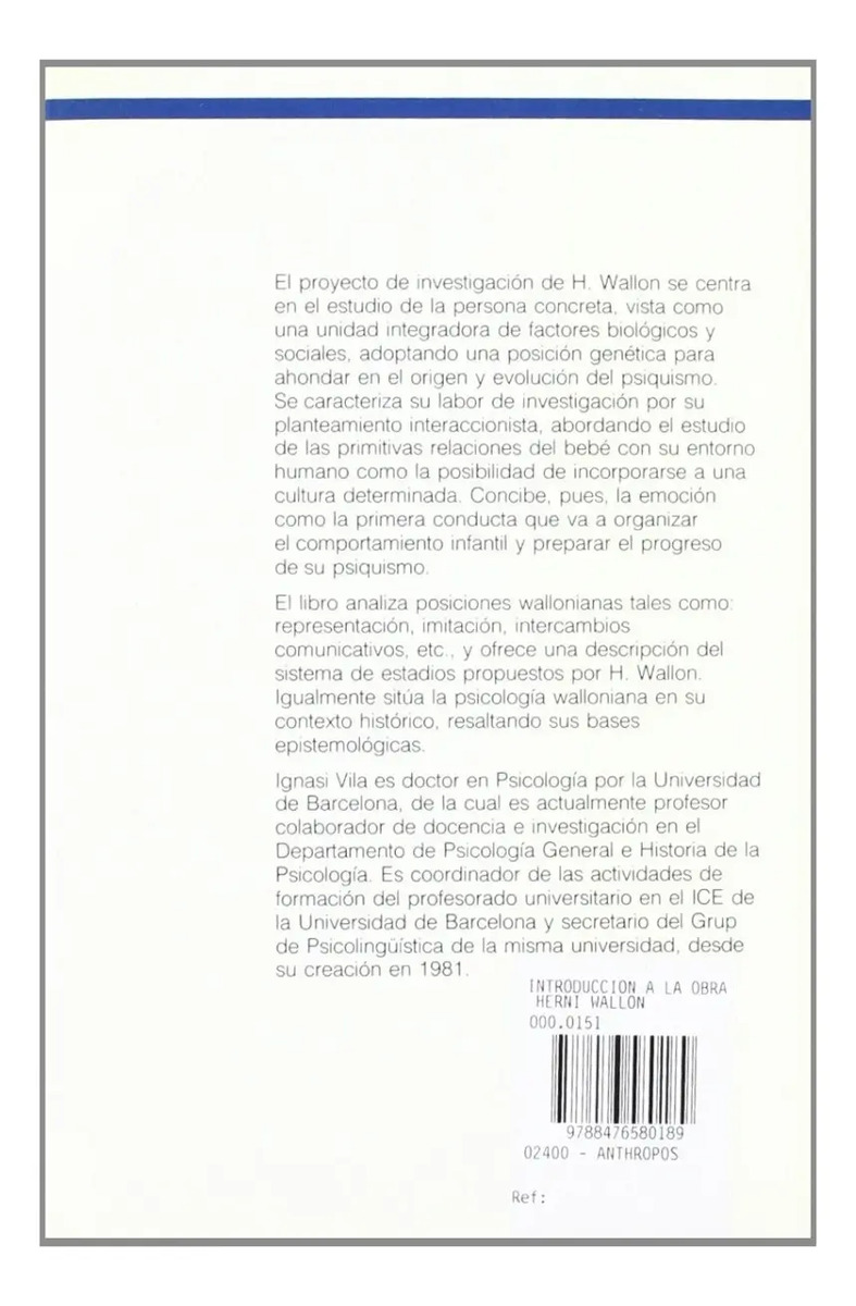 Introducción A La Obra De Henri Wallon Psicología Infantil — imagen 2