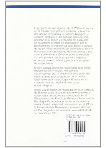 Introducción A La Obra De Henri Wallon Psicología Infantil — imagen 12
