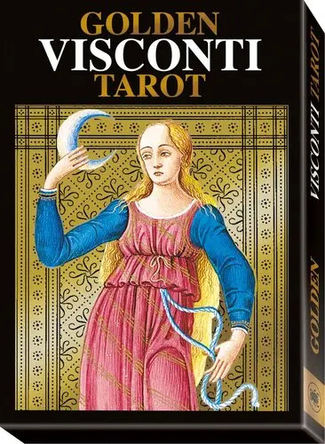 Golden Visconti Grand Trumps, De Lo Scarabeo. Editorial Llewellyn Publications En Español — imagen 2
