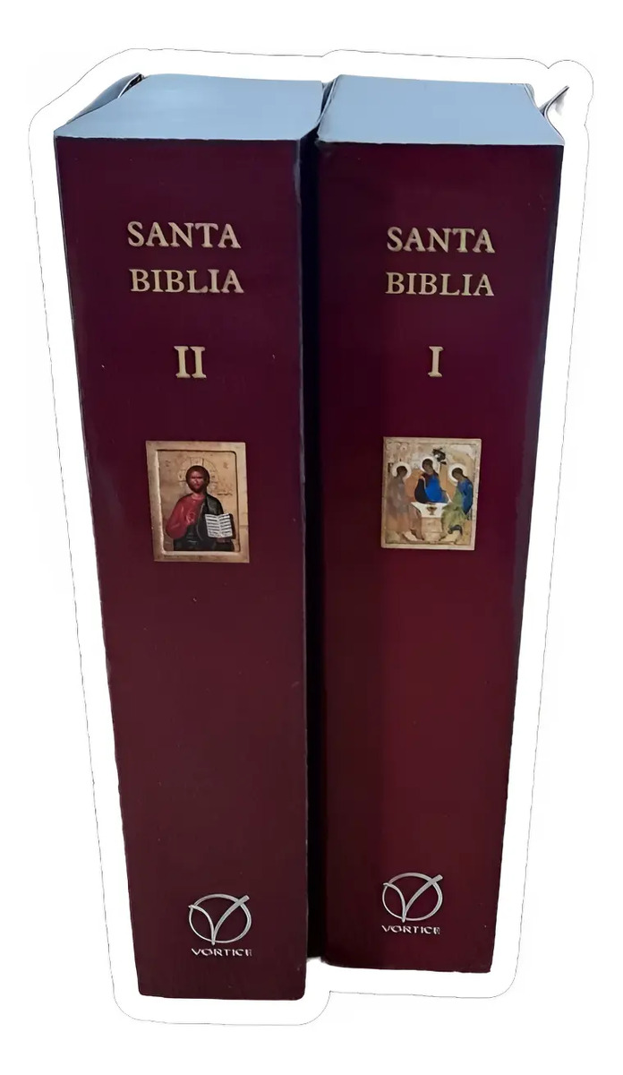 Santa Biblia 2 Tomos Antiguo Y Nuevo Testamento Letra Grande — imagen 2