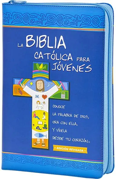 La Biblia Católica Para Jóvenes Dos Tintas Piel Cremallera — imagen 1