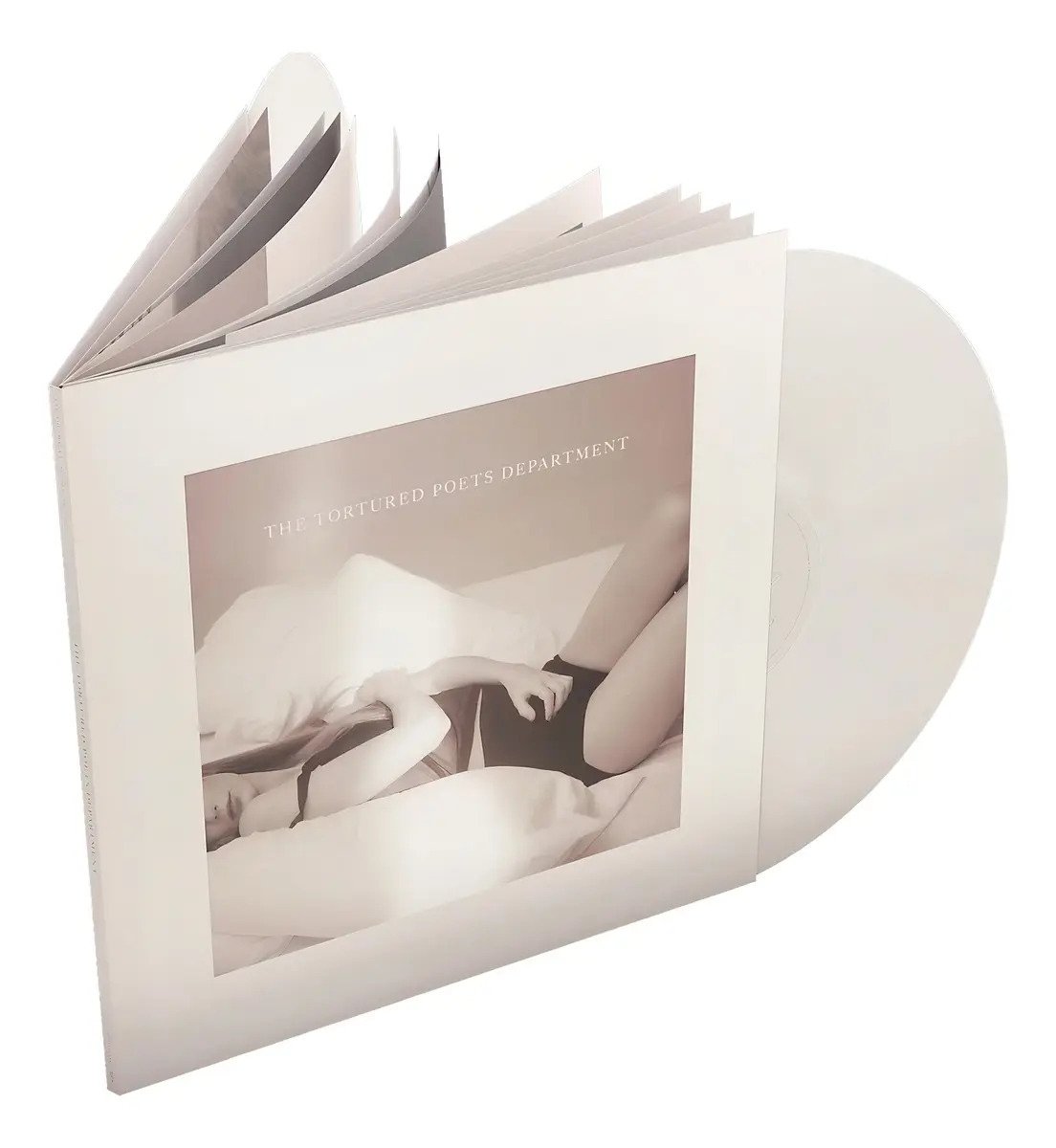Taylor Swift The Tortured Poets Department Vinyl Lp [white] Estándar — imagen 4