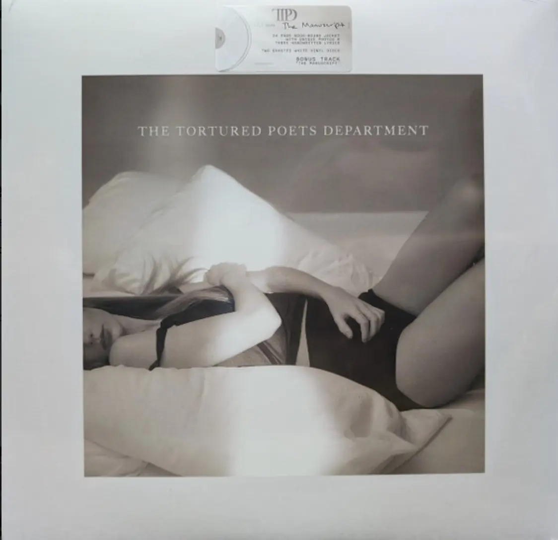 Taylor Swift The Tortured Poets Department Vinyl Lp [white] Estándar — imagen 6