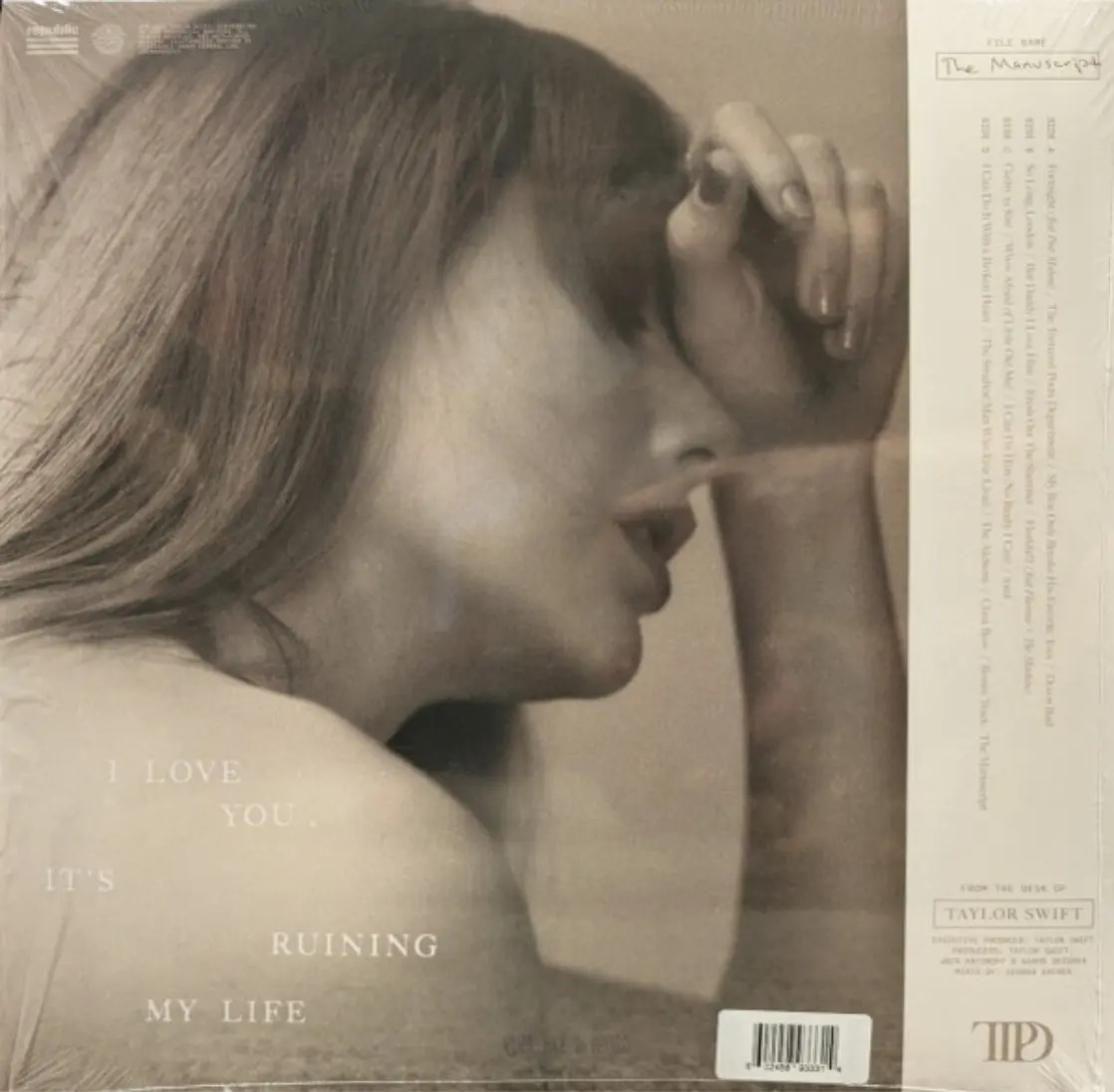 Taylor Swift The Tortured Poets Department Vinyl Lp [white] Estándar — imagen 8