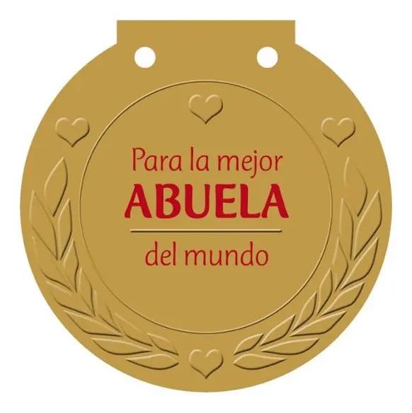Libro Medalla Para La Mejor Abuela Del Mundo Regalo Abuelos — imagen 2