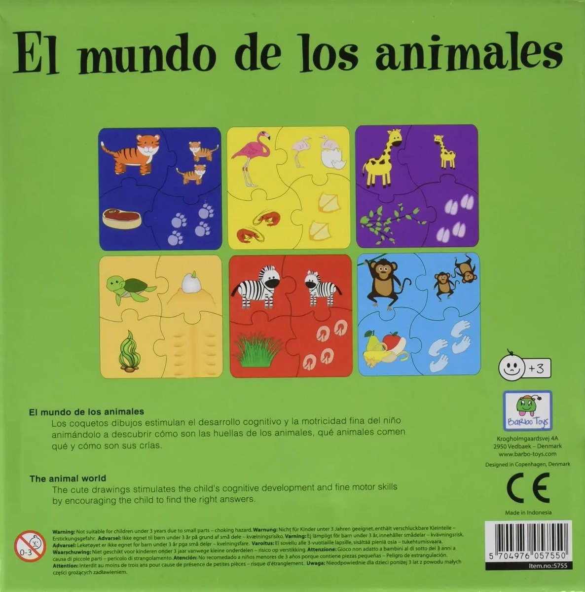 El Mundo De Los Animales Puzzle Desarrrollo Crecimiento — imagen 2