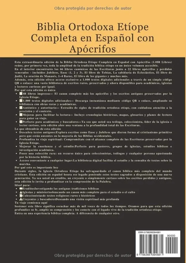 Biblia Ortodoxa Etíope Apócrifos Enoc Jubileos Español — imagen 5