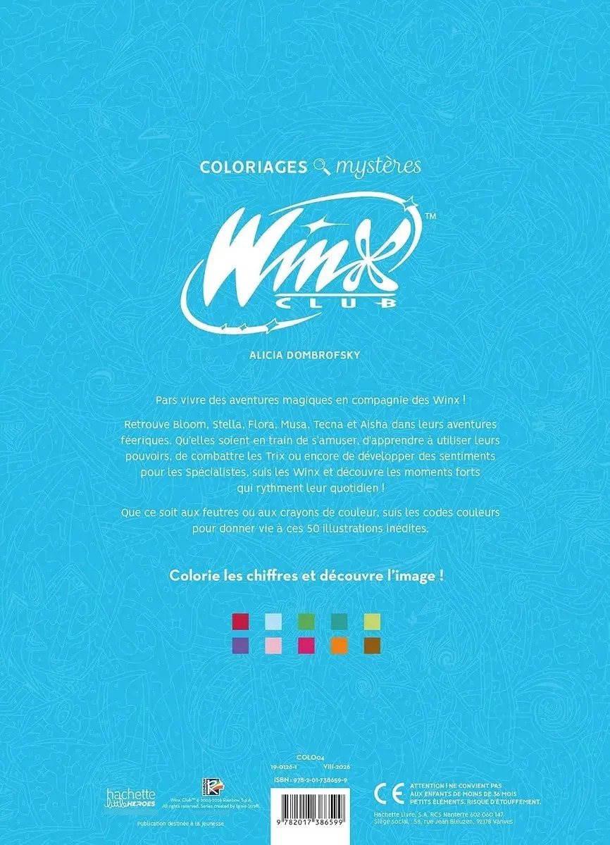 Winx Club Libro De Colorear Por Números Hachette Heroes — imagen 8