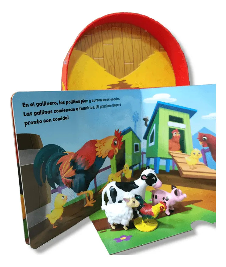 Amigos De La Granja Diverti-libros Con Figuras Y Escenario — imagen 3