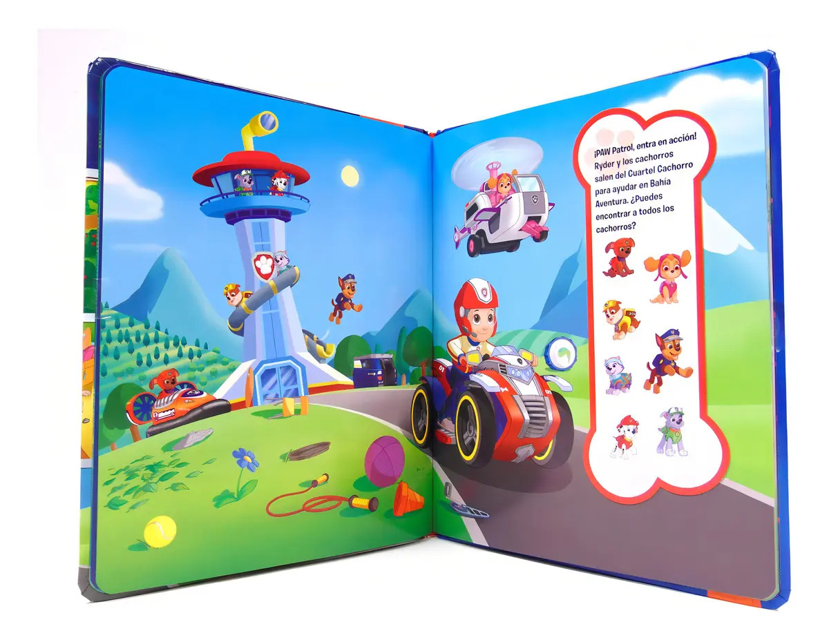Libro Busca Y Encuentra Con Stickers Paw Patrol-pi Kids Vol. 1. Editorial Phoenix International Publications Inc., Tapa Dura, Edición 2024 En Español — imagen 12