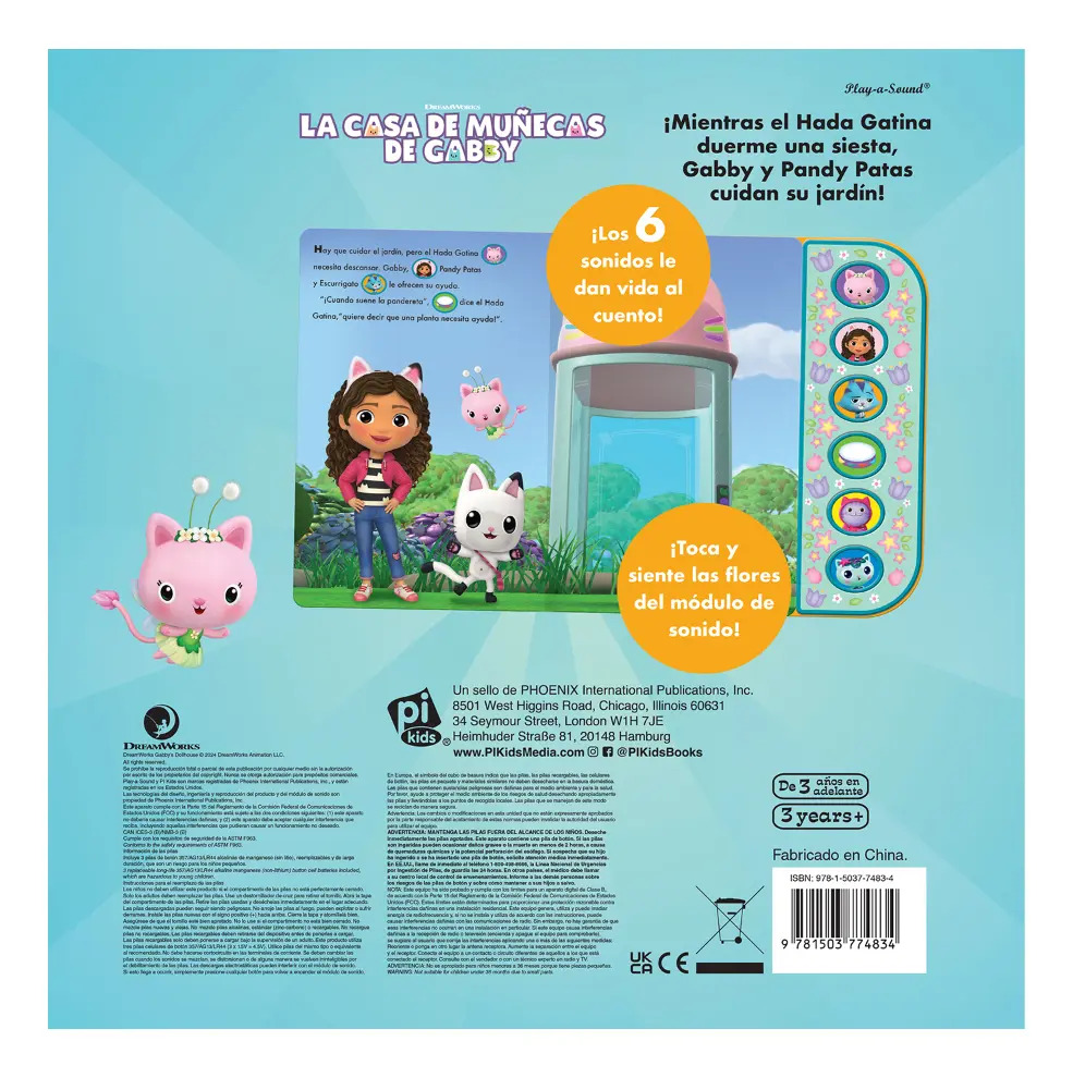 Libro De Textura Y Sonido Universal La Casa De Muñecas De Gaby: Tsp Universal La Casa De Muñecas De Gaby 1 Editorial Phoenix International Publications Inc En Español, 2024 — imagen 4